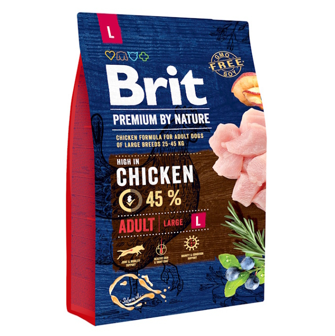 BRIT Premium by Nature Adult L granule pre psov 1 ks, Hmotnosť balenia: 15 kg