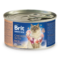BRIT Premium by Nature Chicken with Rice konzerva pre mačky 200 g