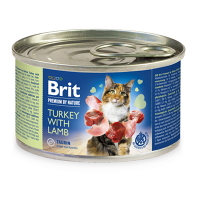 BRIT Premium by Nature Turkey with Lamb konzerva pre mačky 200 g