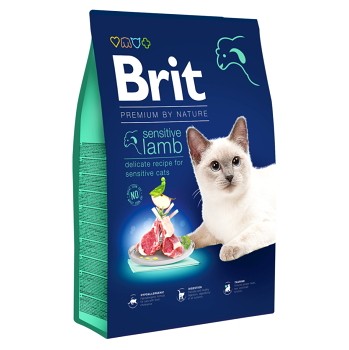 BRIT Premium by Nature Sensitive Lamb granuly pre mačky 1 ks, Hmotnosť balenia: 8 kg