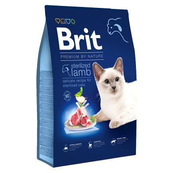 BRIT Premium by Nature Sterilized Lamb granuly pre mačky 1 ks, Hmotnosť balenia: 8 kg