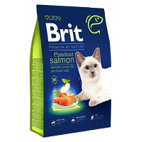 BRIT Premium by Nature Sterilized Salmon granuly pre mačky 1 ks, Hmotnosť balenia: 1,5 kg