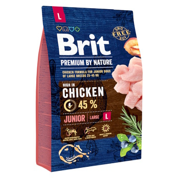 BRIT Premium by Nature Junior L granule pre šteňatá 1 ks, Hmotnosť balenia: 3 kg