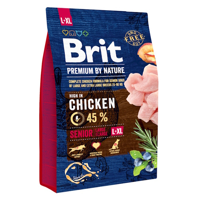 BRIT Premium by Nature Senior L+XL granule pre psov 1 ks, Hmotnosť balenia: 15 kg