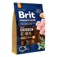 BRIT Premium by Nature Adult M granule pre psov 1 ks, Hmotnosť balenia: 3 kg