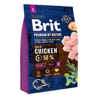 BRIT Premium by Nature Adult S granule pre psov 1 ks, Hmotnosť balenia: 8 kg