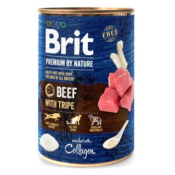 BRIT Premium by Nature Beef & Tripes konzerva pre psov 1 ks, Hmotnosť balenia: 400 g
