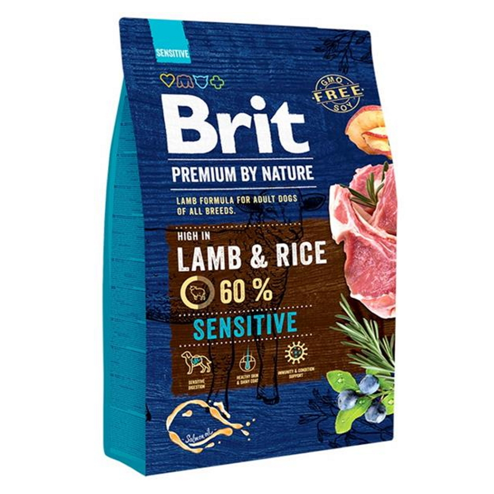 E-shop BRIT Premium by Nature Sensitive Lamb Sensitive Lamb granule pre psov 1 ks, Hmotnosť balenia: 8 kg