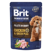 BRIT Premium Dog Fillets Gravy Chicken&Green Peas 85 g