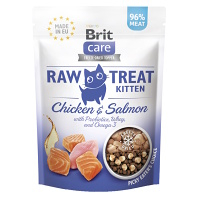 BRIT Raw Treat Cat Kitten Chicken & Salmon maškrty pre mačiatka 40 g