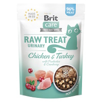 BRIT Raw Treat Cat Urinary Chicken & Turkey maškrty pre mačky 40 g