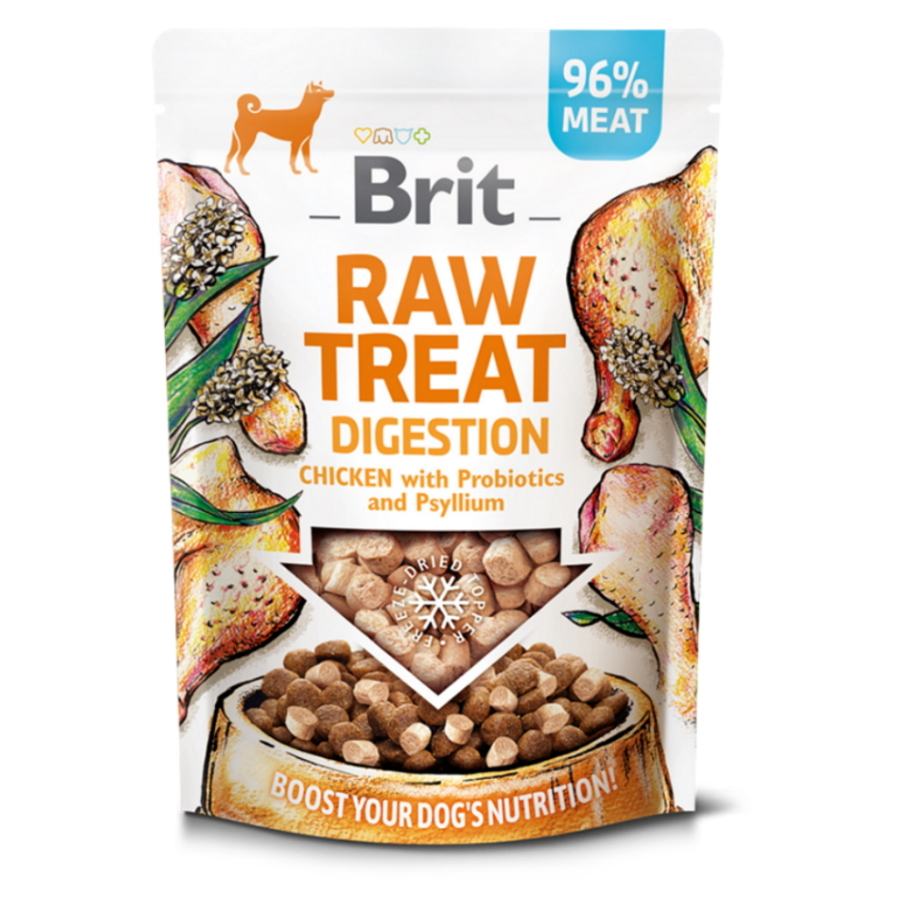 BRIT Raw Treat Digestion Chicken maškrty pre psov 40 g