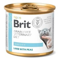 BRIT Veterinary diet grain free obesity pre mačky 200 g