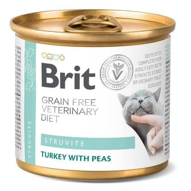 BRIT Veterinary diet grain free struvite pre mačky 200 g