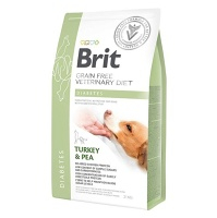 BRIT Veterinary diet grain free diabetes granuly pre psov, Hmotnosť balenia: 2 kg