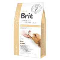 BRIT Veterinary diet grain free hepatic granuly pre psov, Hmotnosť balenia: 2 kg