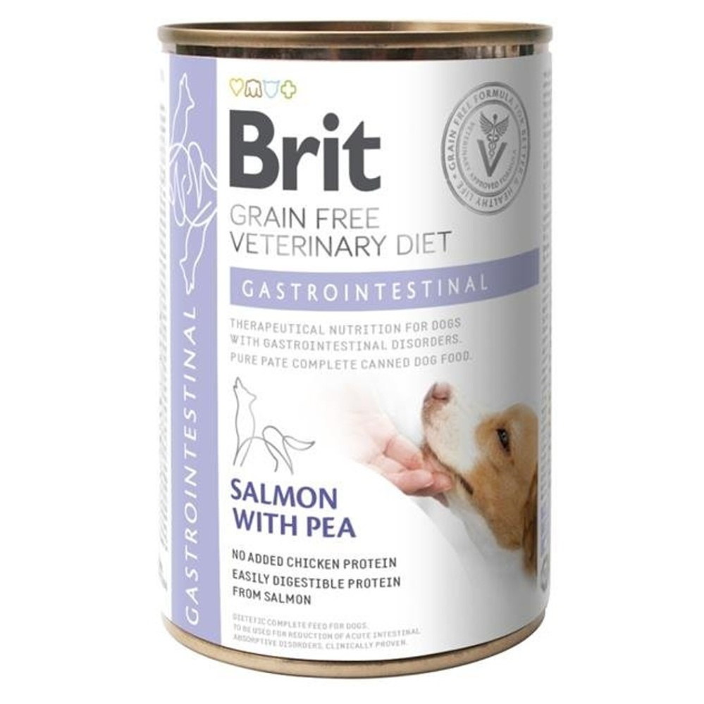 Brit Veterinary Diets GF dog Gastrointestinal 400g konzerva