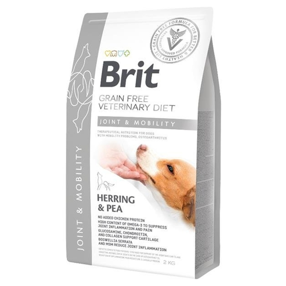 BRIT Veterinary diet grain free mobility granuly pre psov, Hmotnosť balenia: 12 kg