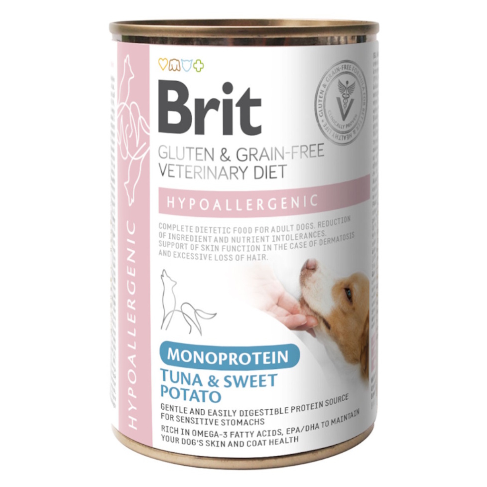 BRIT Veterinary Diet GF Mono Protein Hypoallergenic Tuna pre psov 400 g