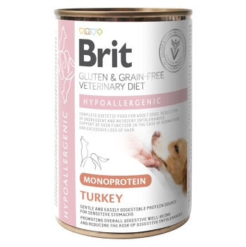 BRIT Veterinary Diet GF Mono Proteín Hypoallergenic Turkey pre psov 400 g ()