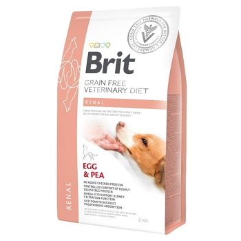 BRIT Veterinary diet grain free renal granuly pre psov, Hmotnosť balenia: 2 kg