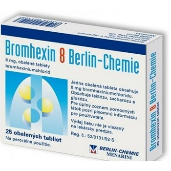 BROMHEXIN 8 BERLIN-CHEMIE 8 mg obalené tablety 25 ks