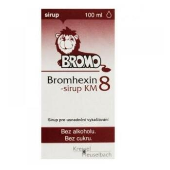 BROMHEXIN 8 KM sirup 100 ml