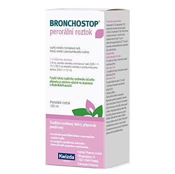 BRONCHOSTOP Perorálny roztok 120 ml (Na suchý kašeľ)