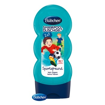 BÜBCHEN Kids šampón a sprchovací gél 2v1 Malý futbalista 230 ml