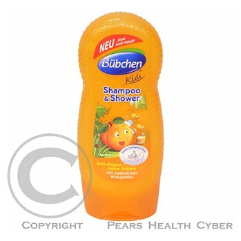 Bübchen Kids šampón a sprchovací gél 2v1 s vôňou marhule 230ml