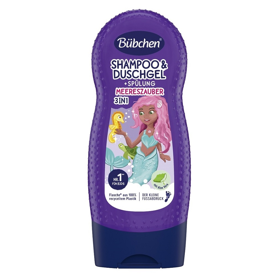 BÜBCHEN Kids šampón, sprchový gél, kondicionér 3v1 Malá morská víla 230 ml kúpite na Mojalekaren.sk