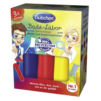 BÜBCHEN Kúpeľové laboratórium 3 x 50 ml (Peny a potreby do kúpeľa) - Penivé, Hypoalergénny