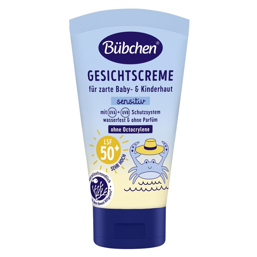 BÜBCHEN Detský ochranný krém na tvár SPF50+ 50 ml