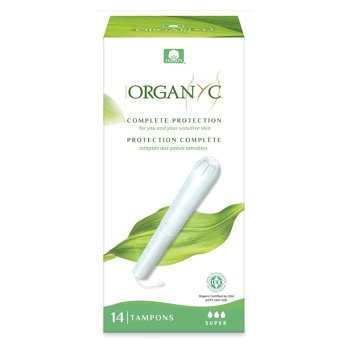 ORGANYC Tampóny s aplikátorom Super 14 kusov (Prírodné menštruačné tampóny) - Prírodné