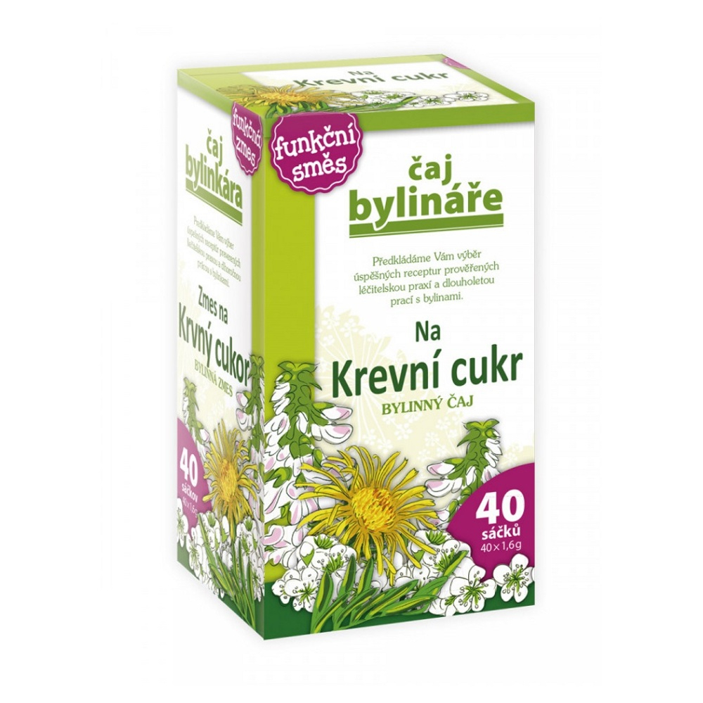 E-shop BYLINÁŘ Bylinný čaj Na krvný cukor 40 sáčkov