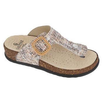 SABATINI KAROLINA Tweed Caramel papuče karamelové 1 pár, Veľkosť obuvi: 39 (Dámska ortopedická obuv)