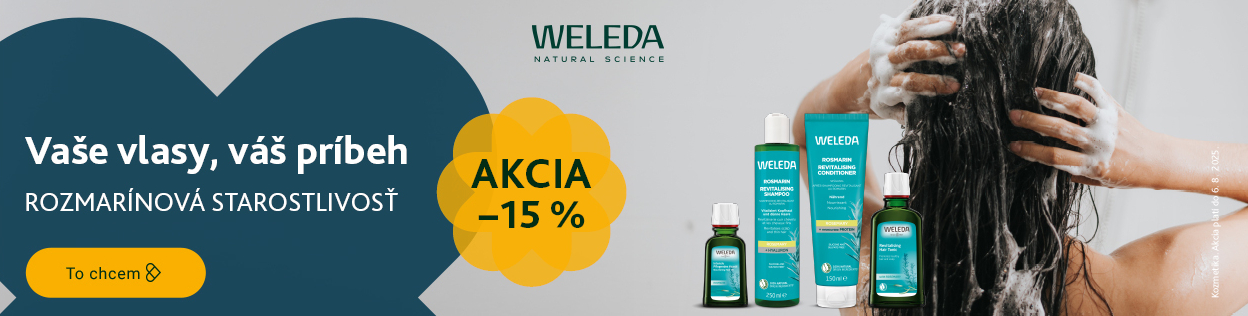 ZĽAVA 15 % na vlasovú kozmetiku Weleda