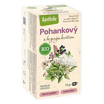 APOTHEKE Čaj pohánkový s bazovým kvetom BIO 20 sáčkov (Bylinné čaje) - Prírodné, BIO