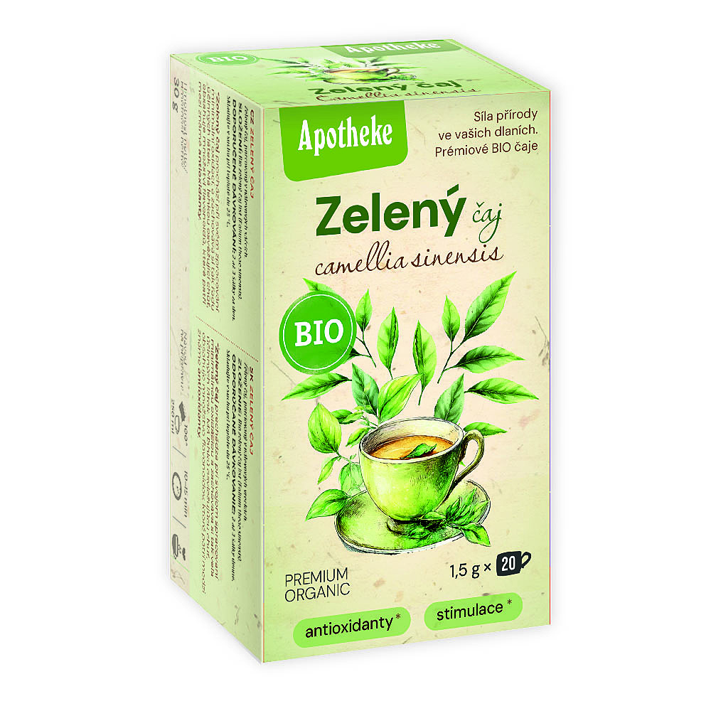 APOTHEKE Čaj zelený camellia sinensis BIO 20 sáčkov
