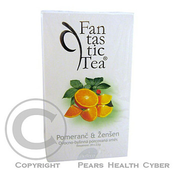 Čaj Fantastic Tea Pomaranč + Ženšen nálevové sáčky 20 x 2.5 g