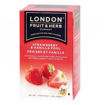 LONDON FRUIT & HERB Ovocný čaj Jahoda s vanilkou 20x2 g