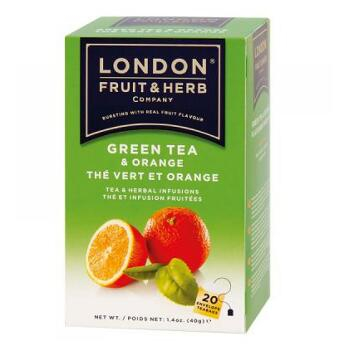 LONDON FRUIT & HERB Zelený čaj s pomarančom 20x2 g
