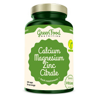 GREENFOOD NUTRITION Calcium Magnesium Zinc Citrate 120 kapsúl