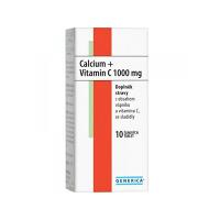 GENERICA Calcium + vitamín C 1000 mg 10 tabliet