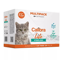 CALIBRA Life kapsa Sterilised Multipack kapsičky pre kastrované mačky 12 x 85 g