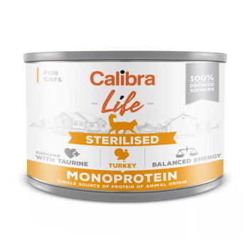 CALIBRA Life konzerva Sterilised Turkey pre mačky 200 g