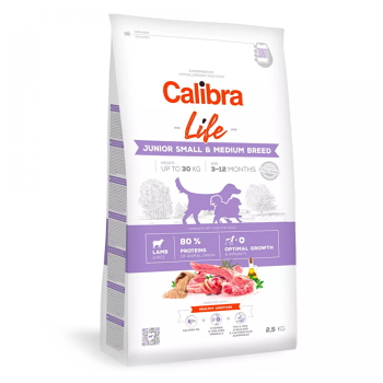 CALIBRA Life Junior Small&Medium Breed Lamb pre mladých psov malých a stredných plemien 1 ks, Hmotnosť balenia (g): 12 kg
