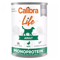 CALIBRA Life konzerva Adult Duck with rice pre psov 400 g