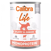 CALIBRA Life konzerva Puppy&Junior Lamb&rice pre šteňatá 400 g