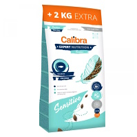 CALIBRA Expert Nutrition Sensitive Salmon granule pre psov 12 + 2 kg ZADARMO